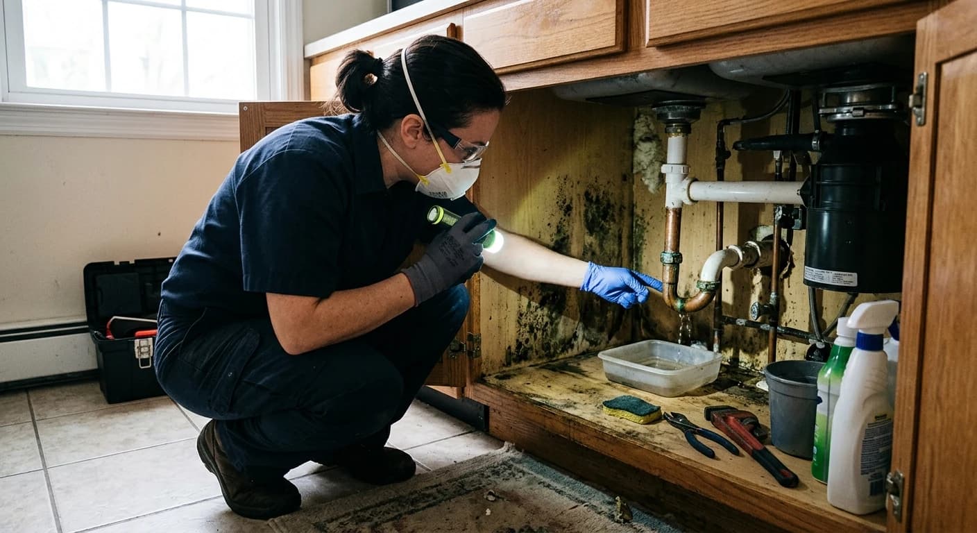 Professional mold removal work - Why is it important to identify the source of moisture?