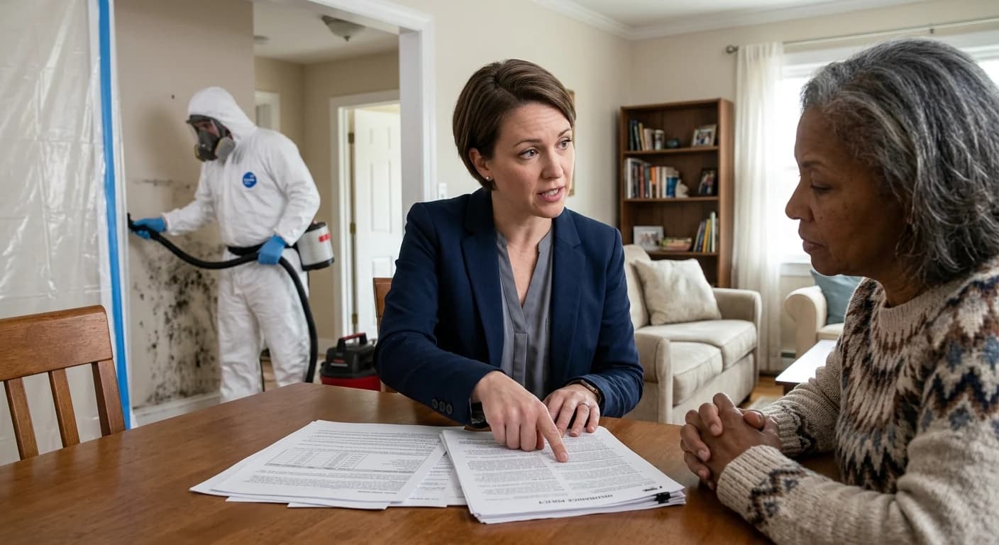 Professional mold removal work - What steps should you take if you suspect mold damage?